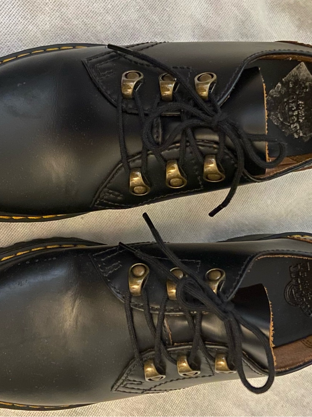 Dr. Martens Black Leather Lace-Up Loafer - Picture 2 of 10